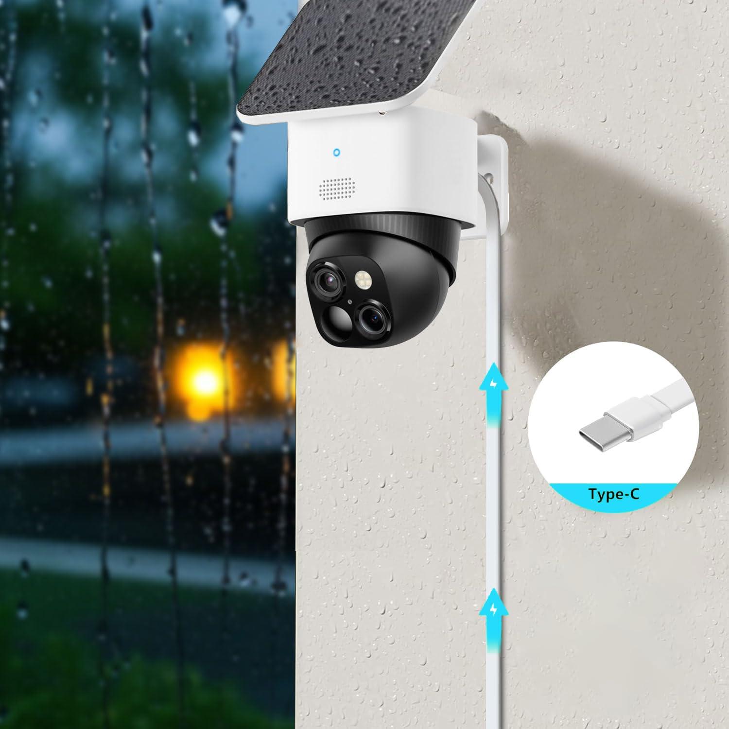 2Pack Cable de Extensión USB C 7.62m para Cámaras de Seguridad