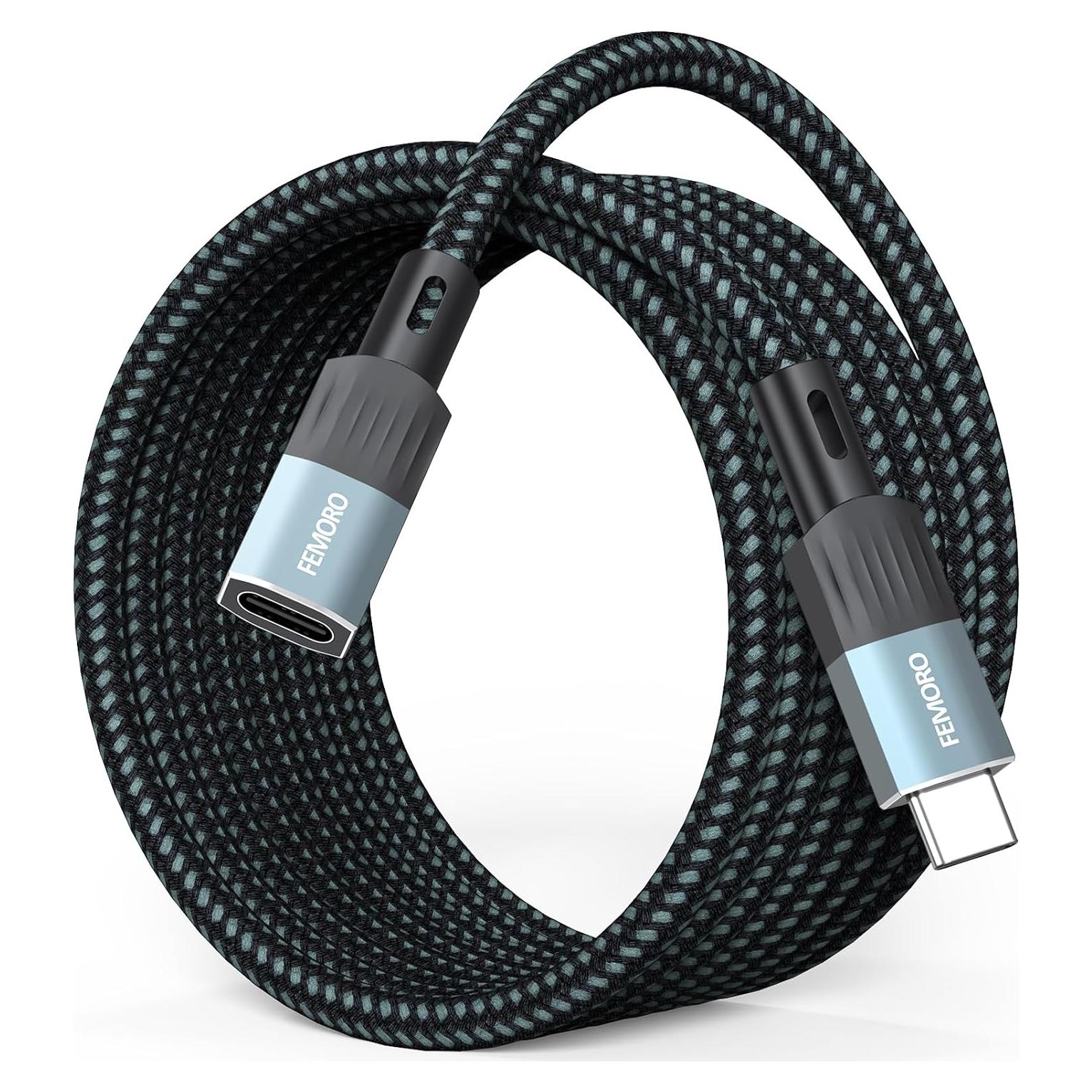 Cable Extensión USB-C 3 Metros FEMORO 10Gbps 100W 4K