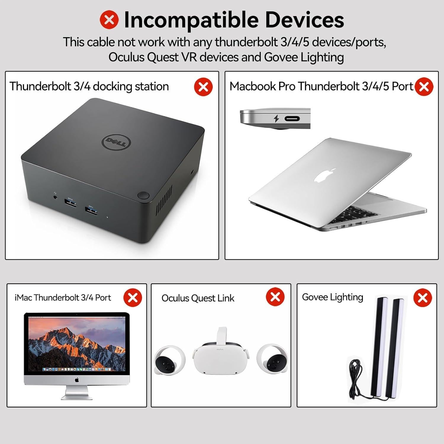 Cable de Extensión USB C 1.83m DteeDck 10Gbps 100W Carga