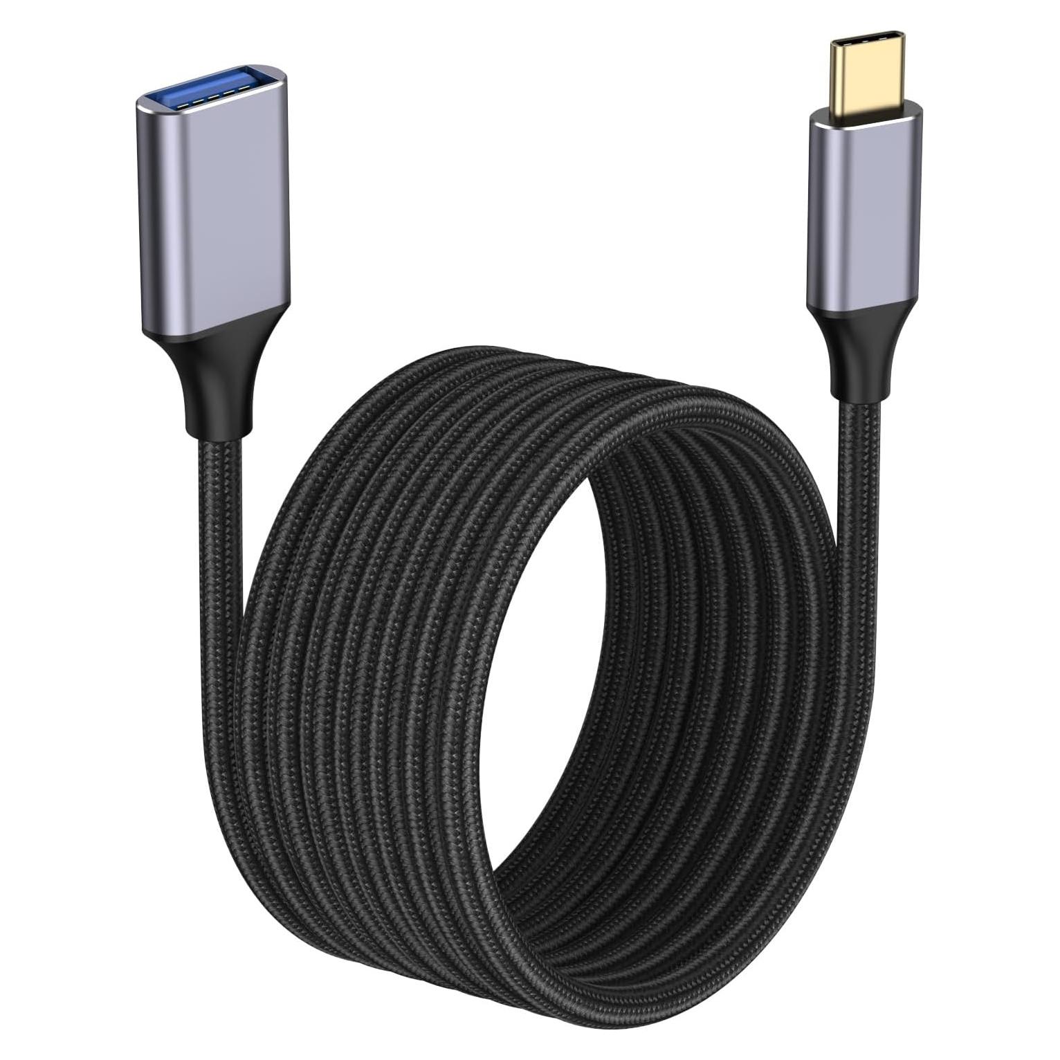 Adaptador USB-C macho a USB hembra Pastall 2 m 3A