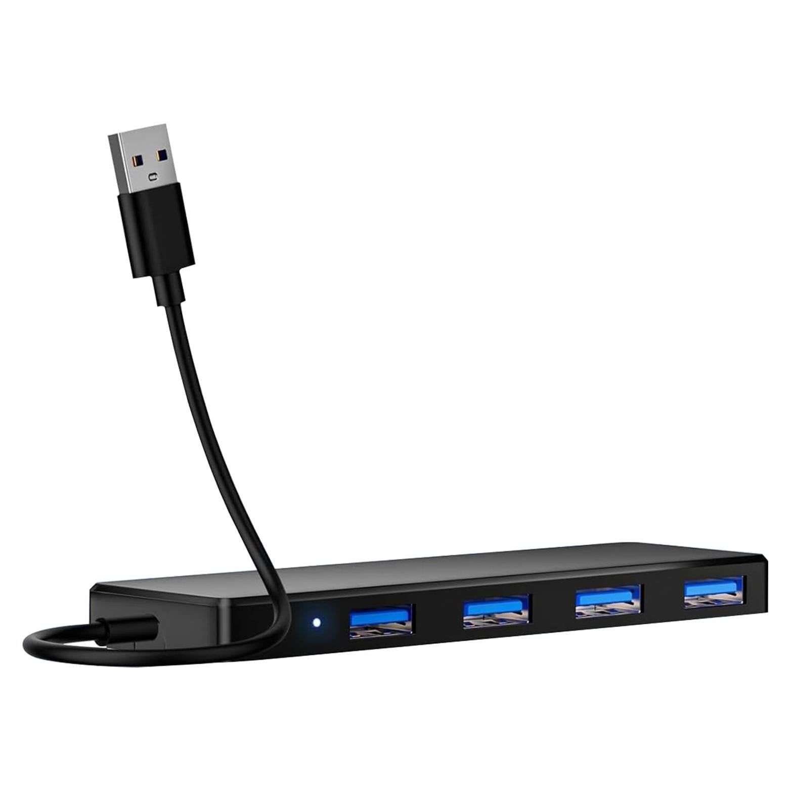 Hub USB 3.0 4 Puertos WILLMLEGED para Coche y Portátil