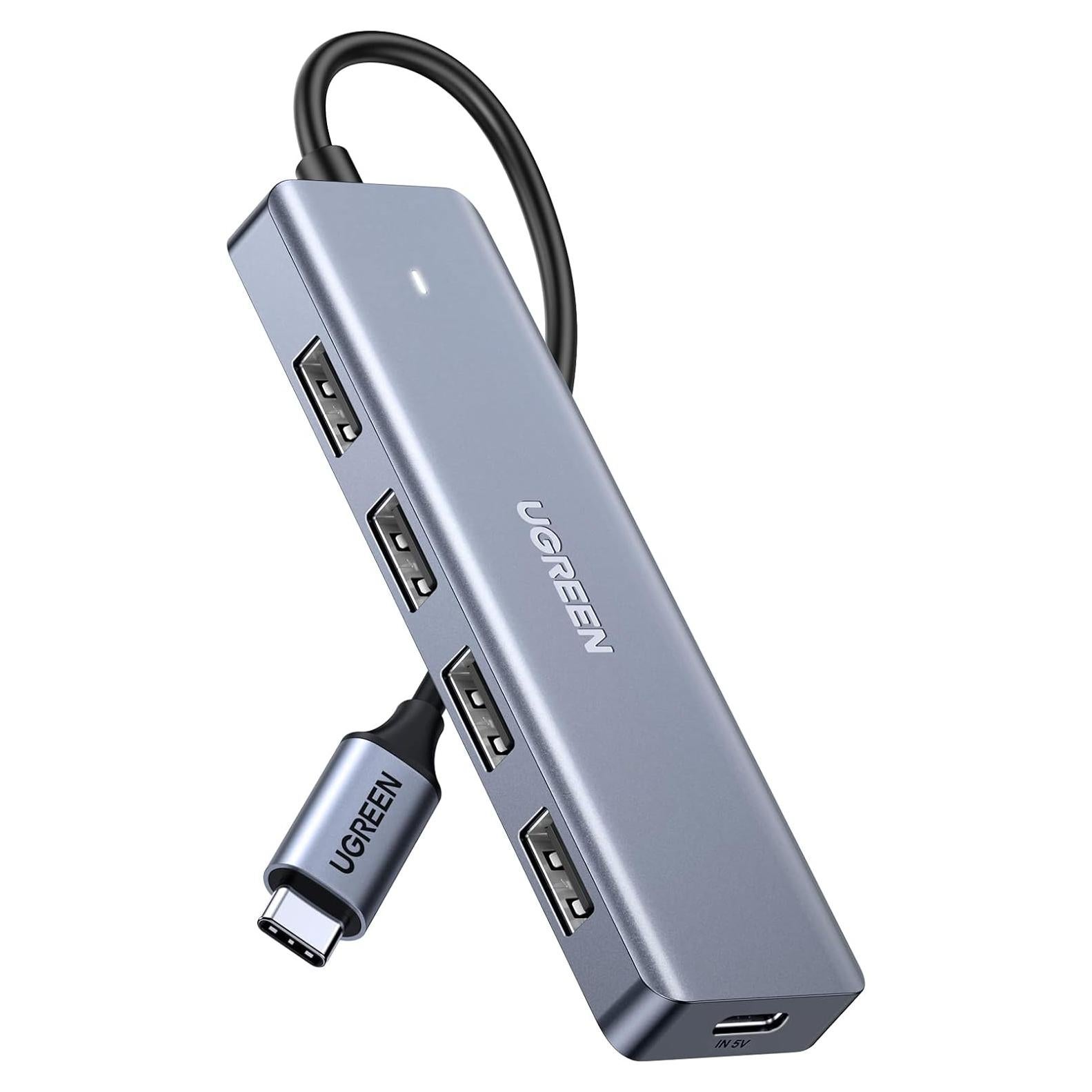 Hub USB C a USB A UGREEN 4 Puertos 3.0 0.15 m Alta Velocidad