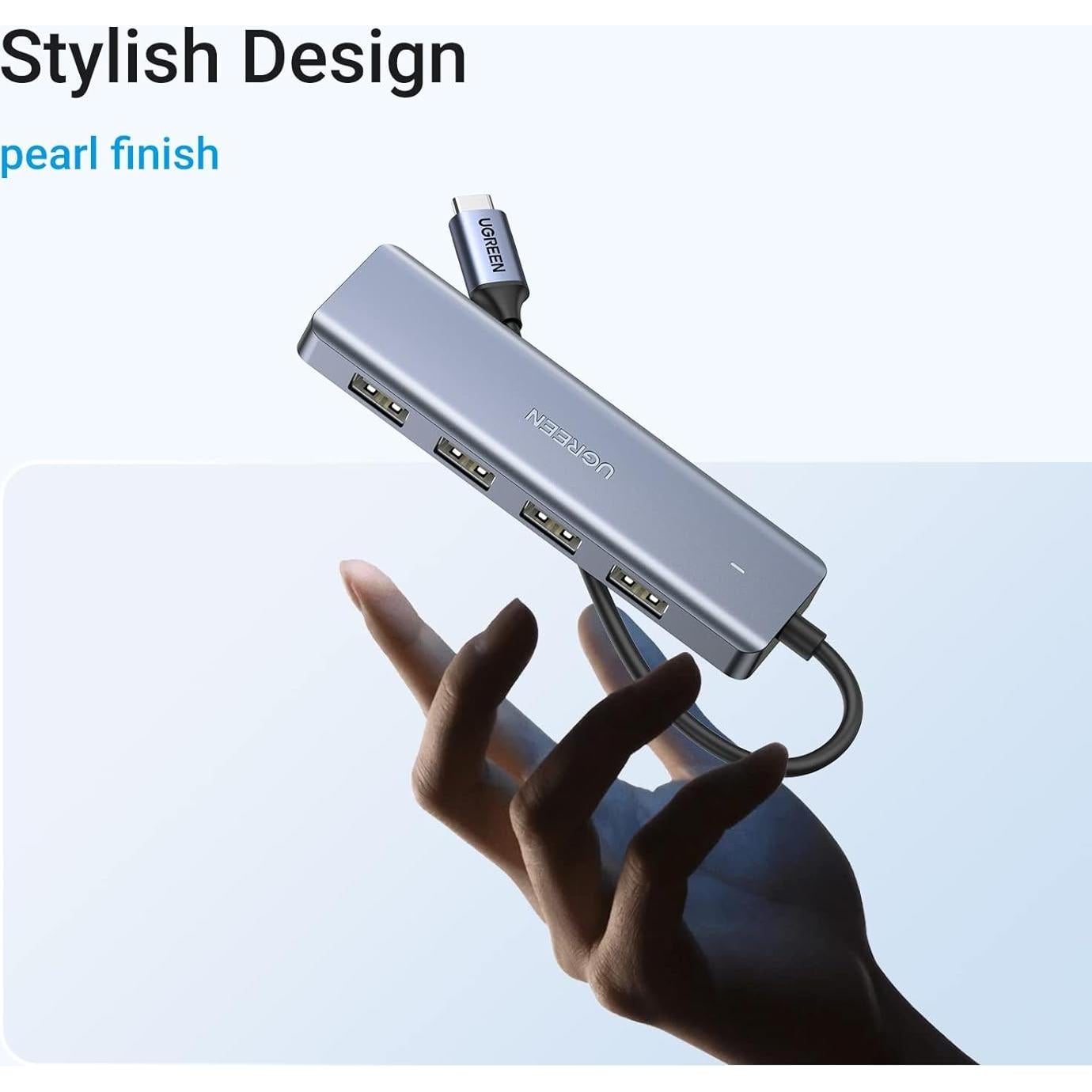 Hub USB C a USB A UGREEN 4 Puertos 3.0 0.15 m Alta Velocidad