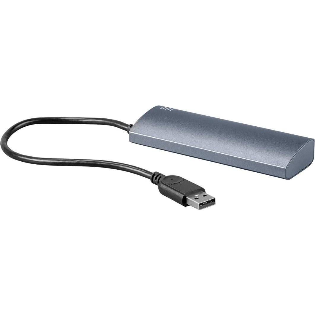 Hub USB 3.0 Monoprice 4 Puertos Aluminio Plug and Play