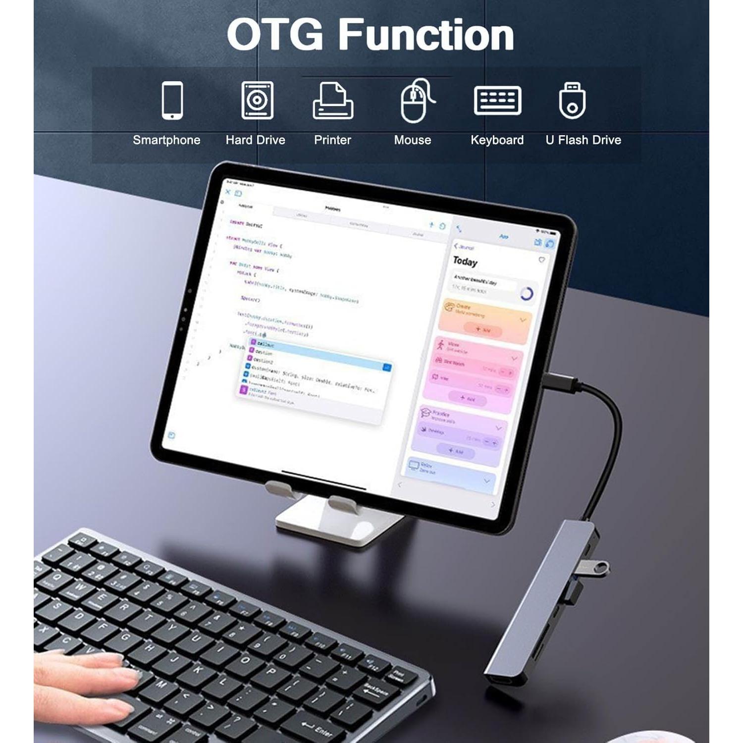 Adaptador Hub HDMI USB C VIENON 9 en 1 4K 100W para Laptop