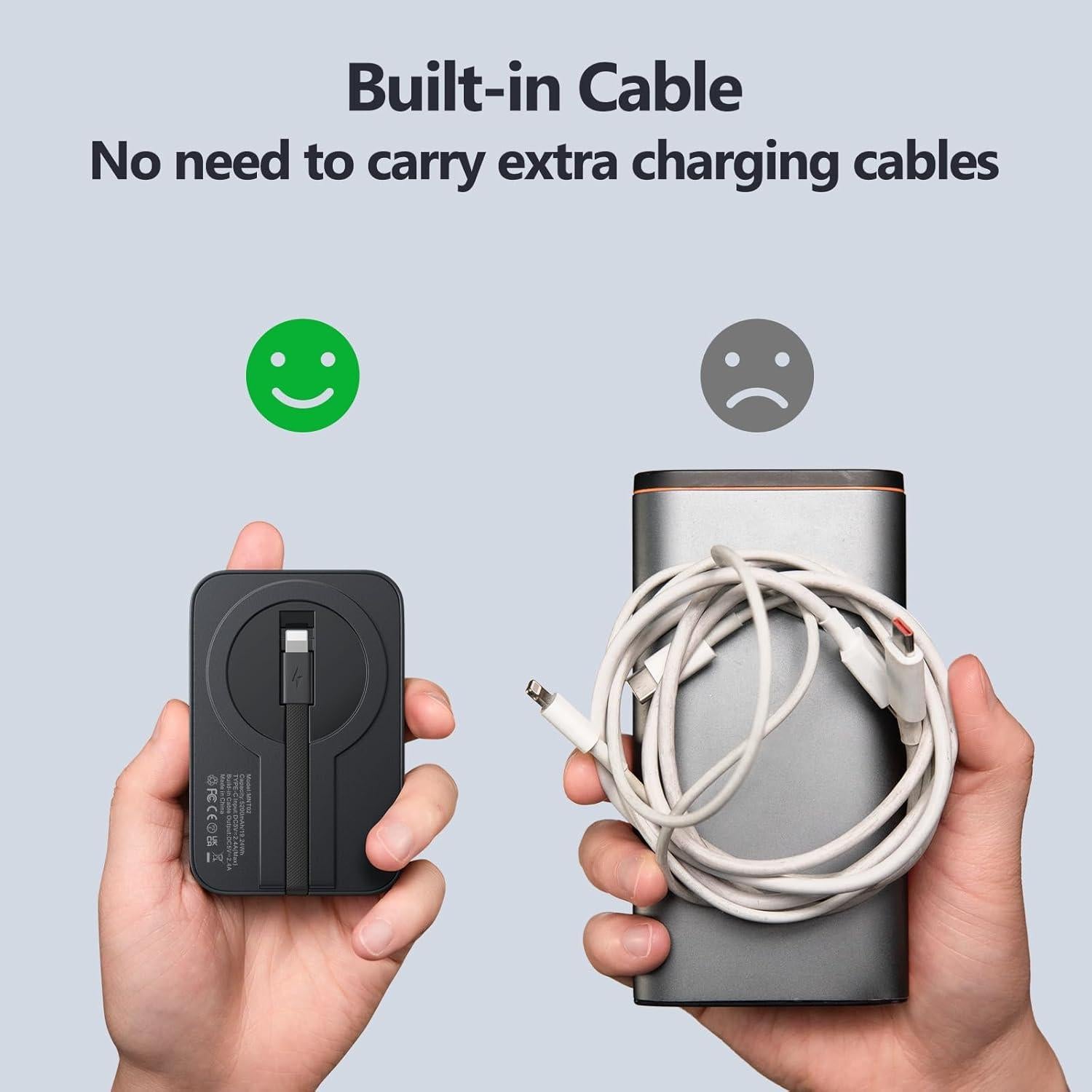 Cargador Portátil 5200mAh Shenzhen Jiezhihe con Cable Integrado