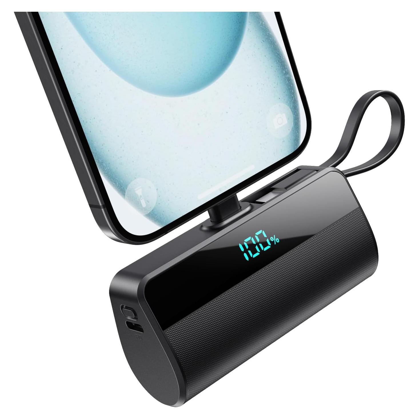 Cargador Portátil Mini 5500mAh Dongguan con Cable USB-C 20W