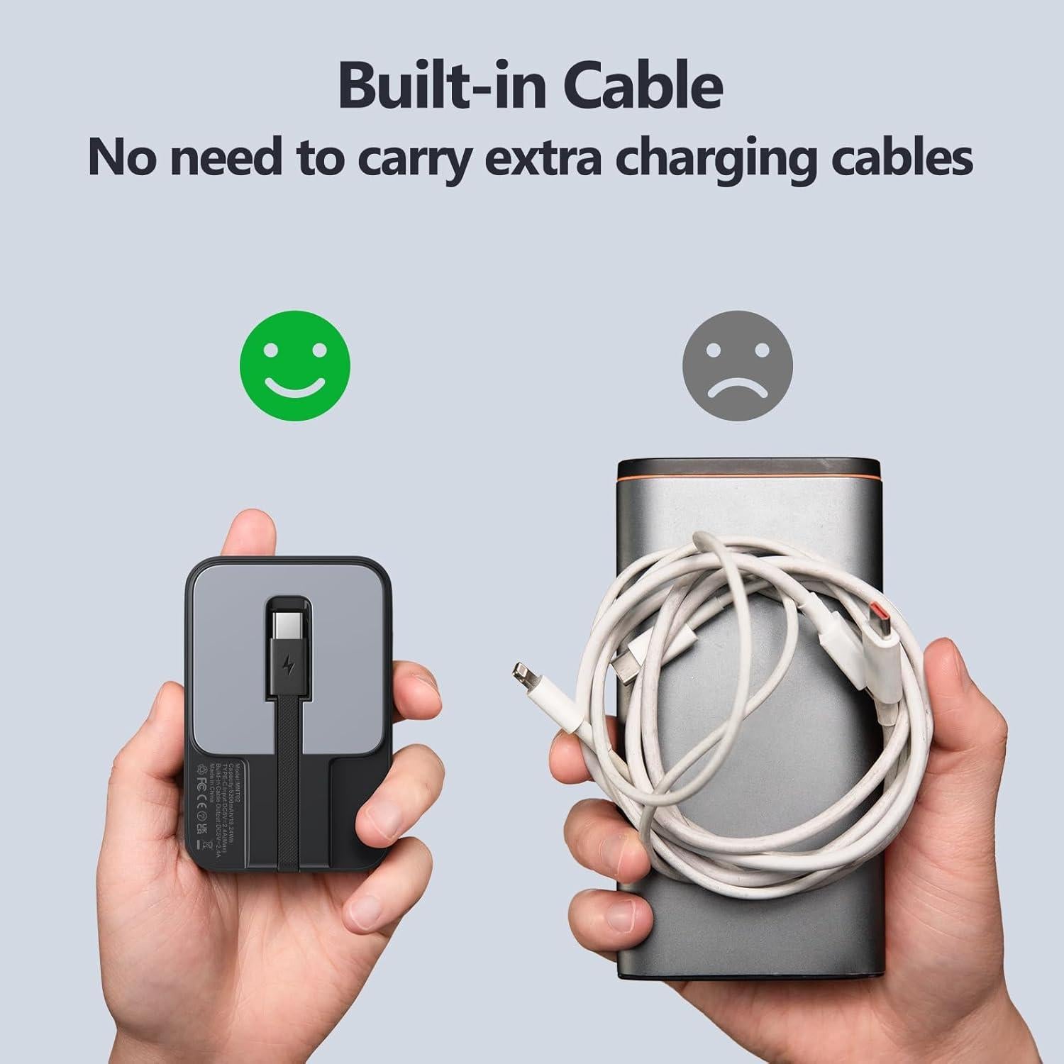 Cargador Portátil 5200mAh USB-C Integrado Shenzhen Jiezhihe