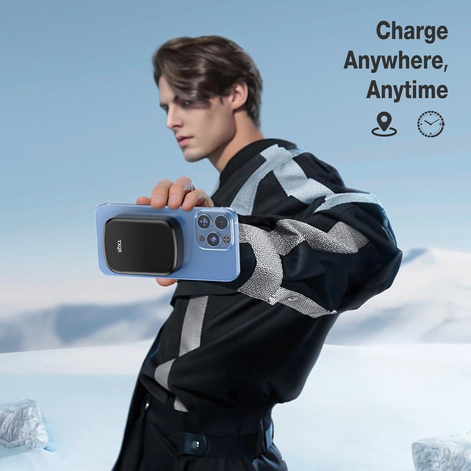 Cargador Portátil Inalámbrico TXQX 8000mAh Mag-Safe 20W