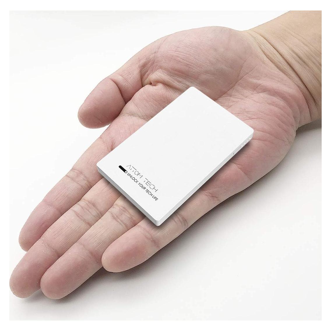 Banco de Poder Attom Tech 3000mAh Doble Salida USB Blanco