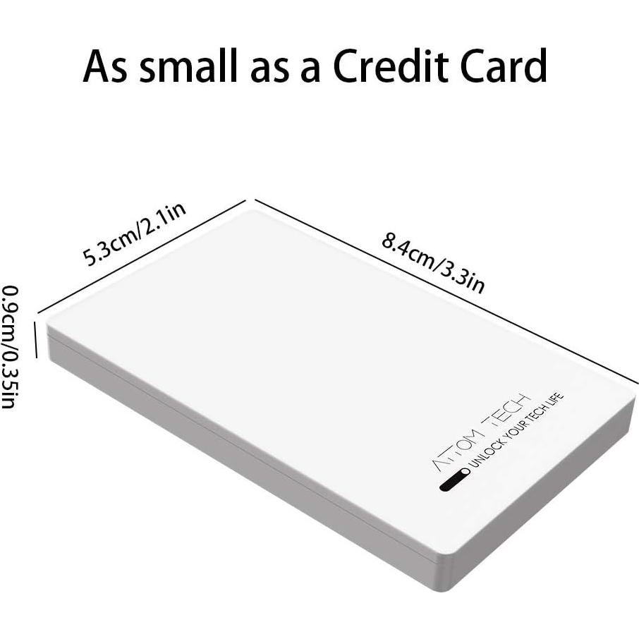 Banco de Poder Attom Tech 3000mAh Doble Salida USB Blanco