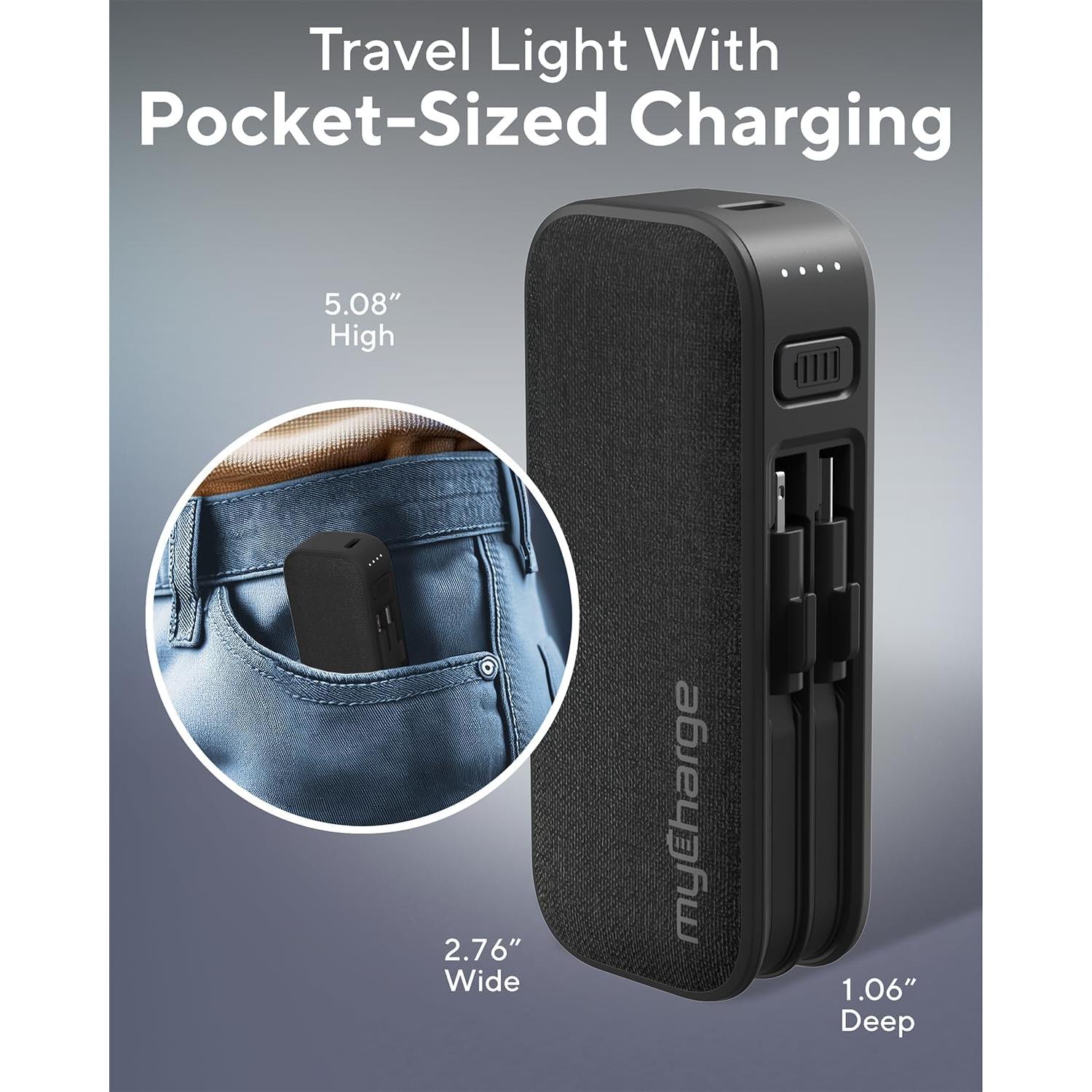 Cargador Portátil myCharge PowerHub Mini 3000mAh Carga Rápida