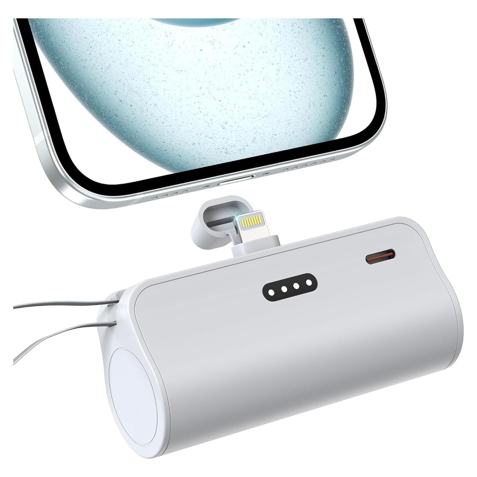 Cargador Portátil Mini LinTek 5000mAh USB-C y Lightning