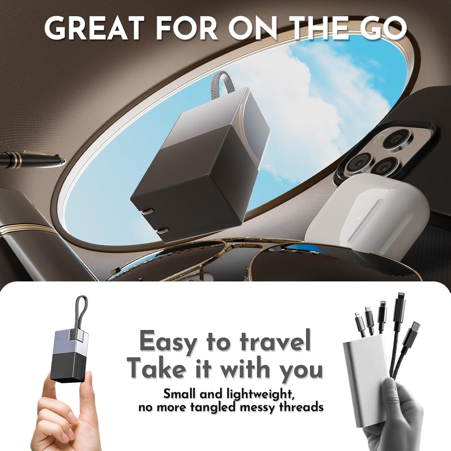 Cargador Portátil Power Bank 5000mAh USB C 22.5W Gris-Negro