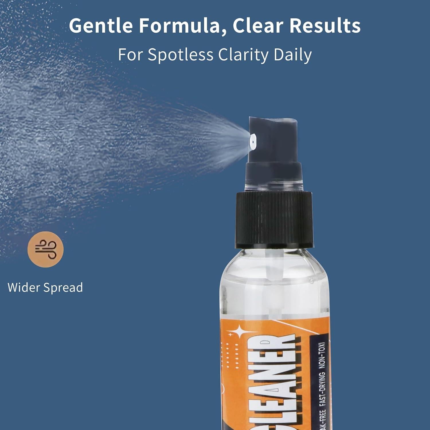 Kit Limpiador de Lentes YEIN 2 Botellas 60 ml + Paño Microfibra