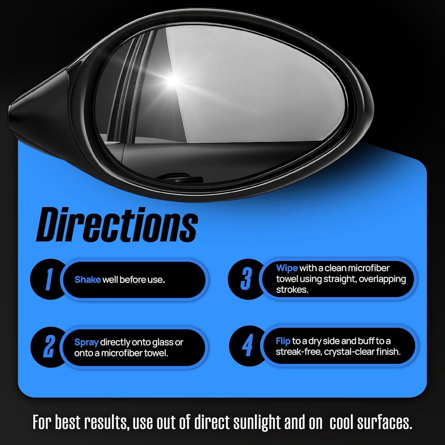 Limpiador de Cristales para Autos Magic Finish 473 ml Antivaho