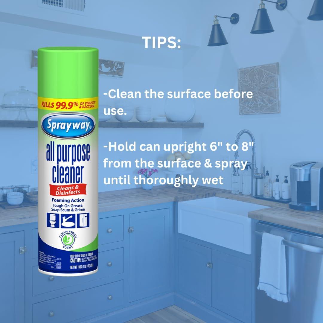 Limpiador Desinfectante Multiusos Sprayway 537g Espumoso