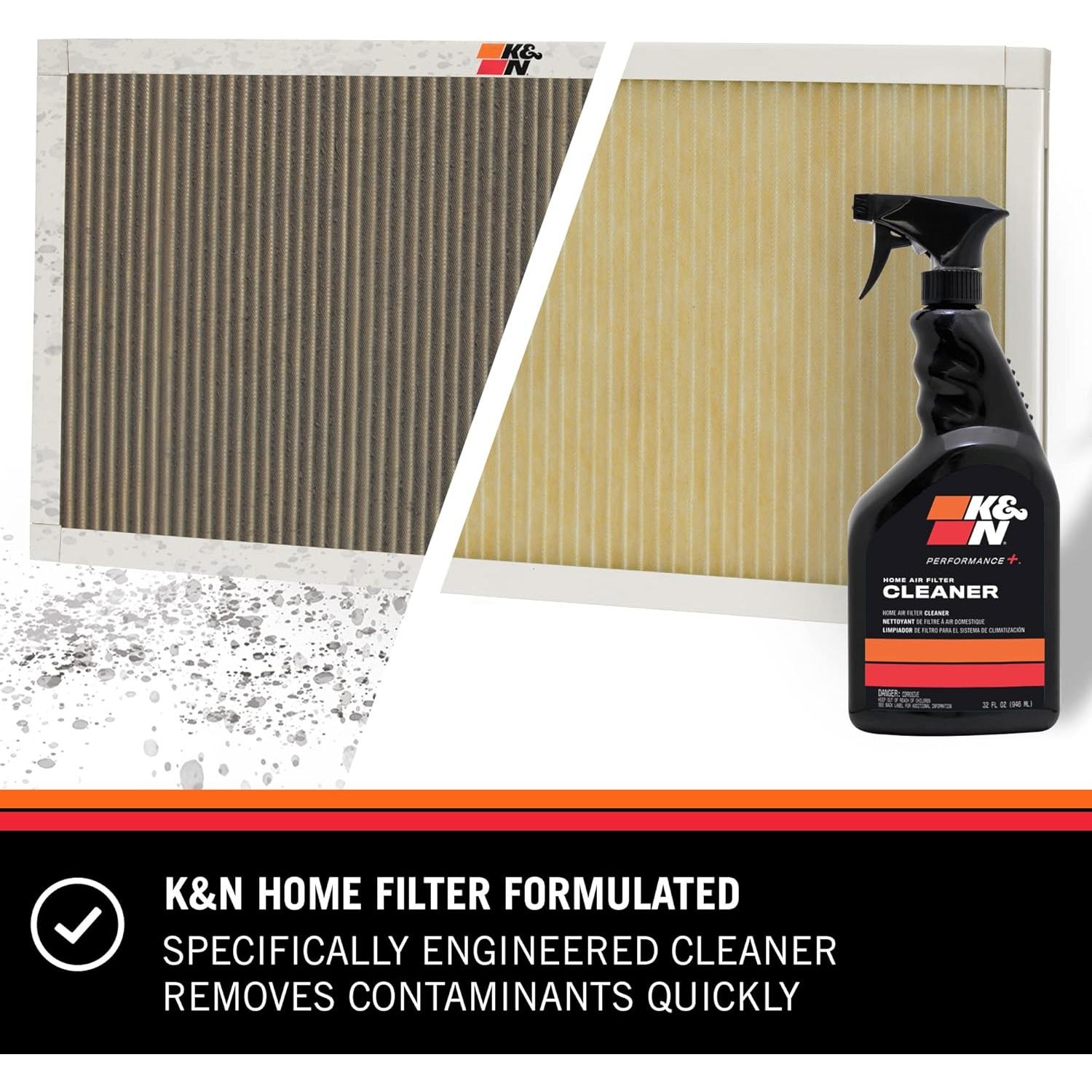 Limpiador de Filtros HVAC K&N 0.95L - Restaura Rendimiento