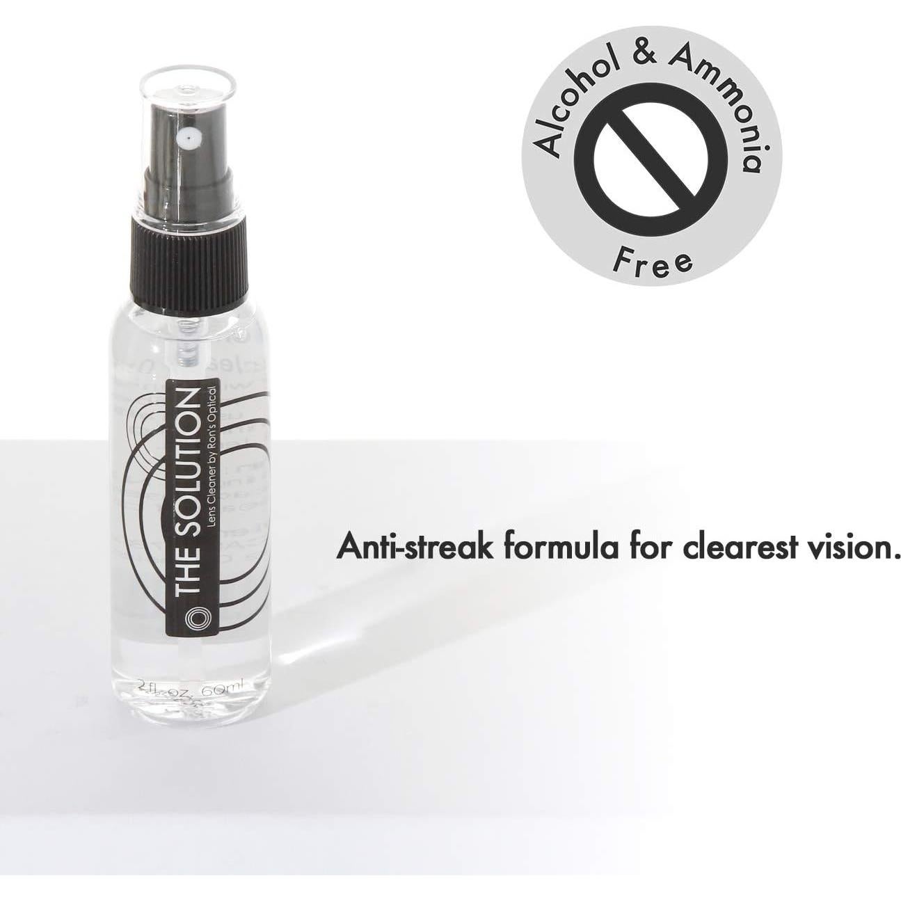 Limpiador de Lentes Sin Alcohol Ron's Optical 2x60ml