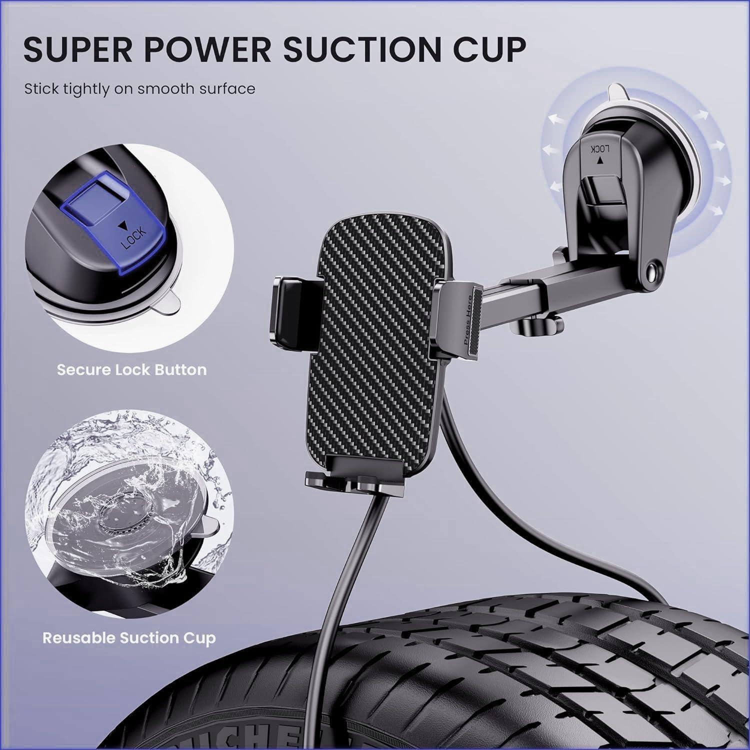 Soporte Universal para Teléfono de Coche Qifutan Ajustable 360°