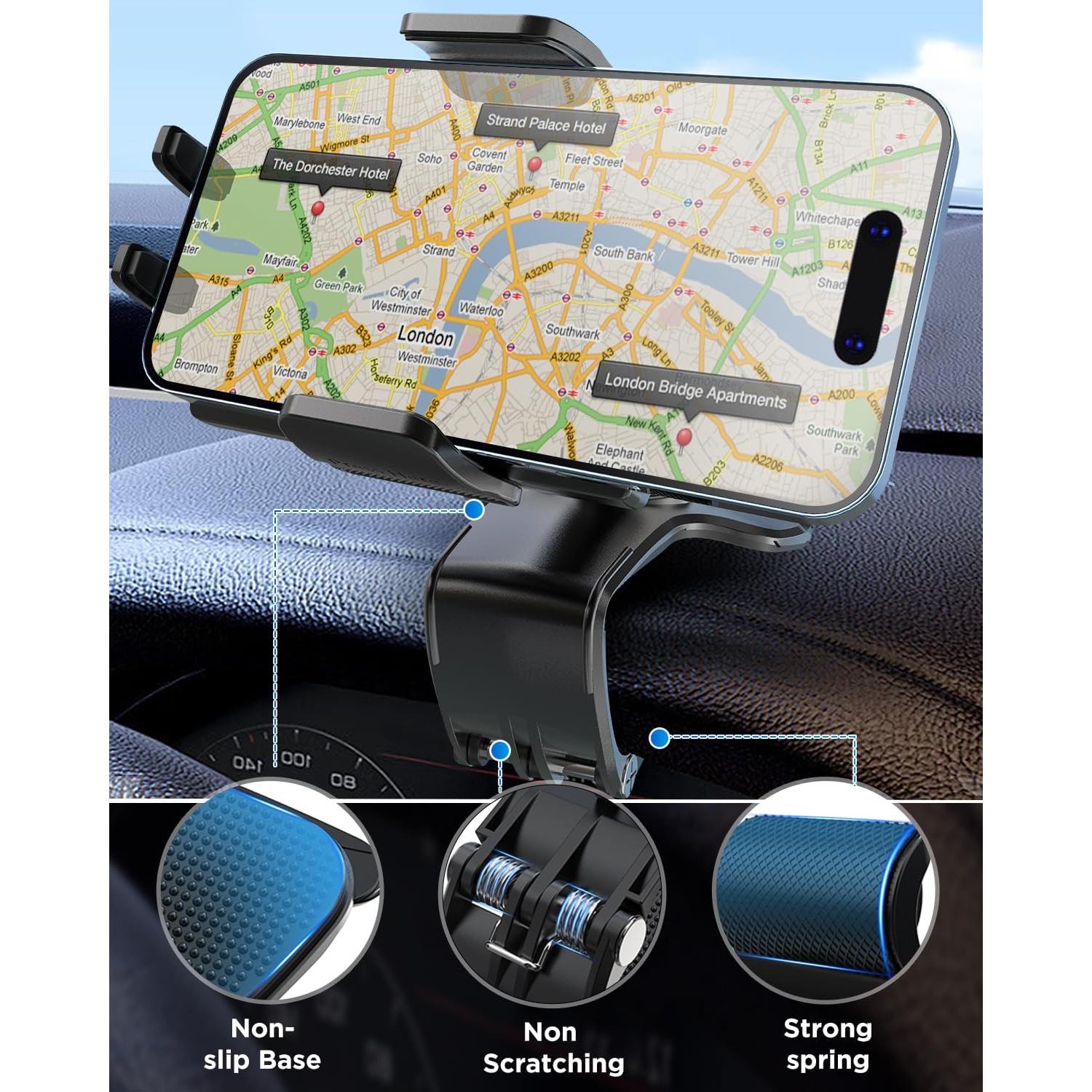 Soporte para teléfono en tablero de coche IPOW YBT-ZJ01 360°