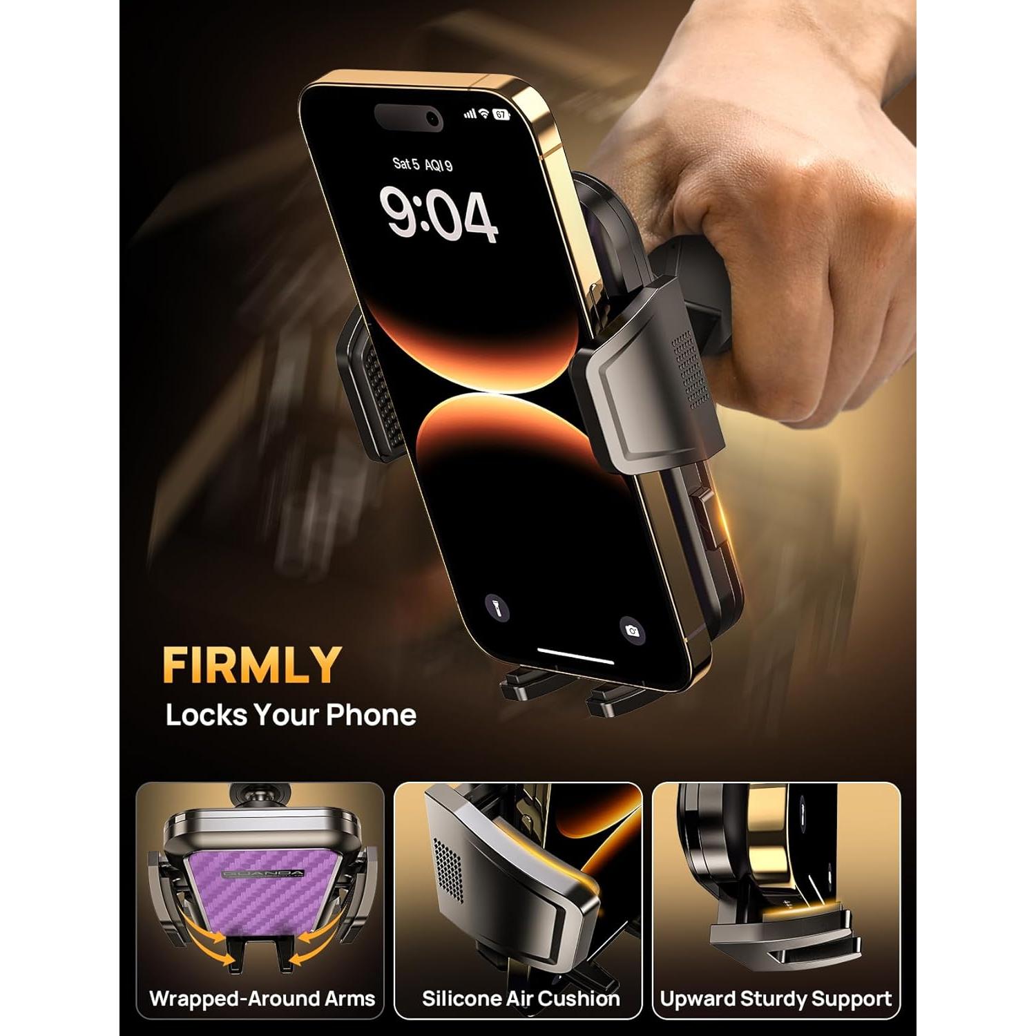 Soporte de Teléfono para CD Guanda Púrpura Ajustable 360°