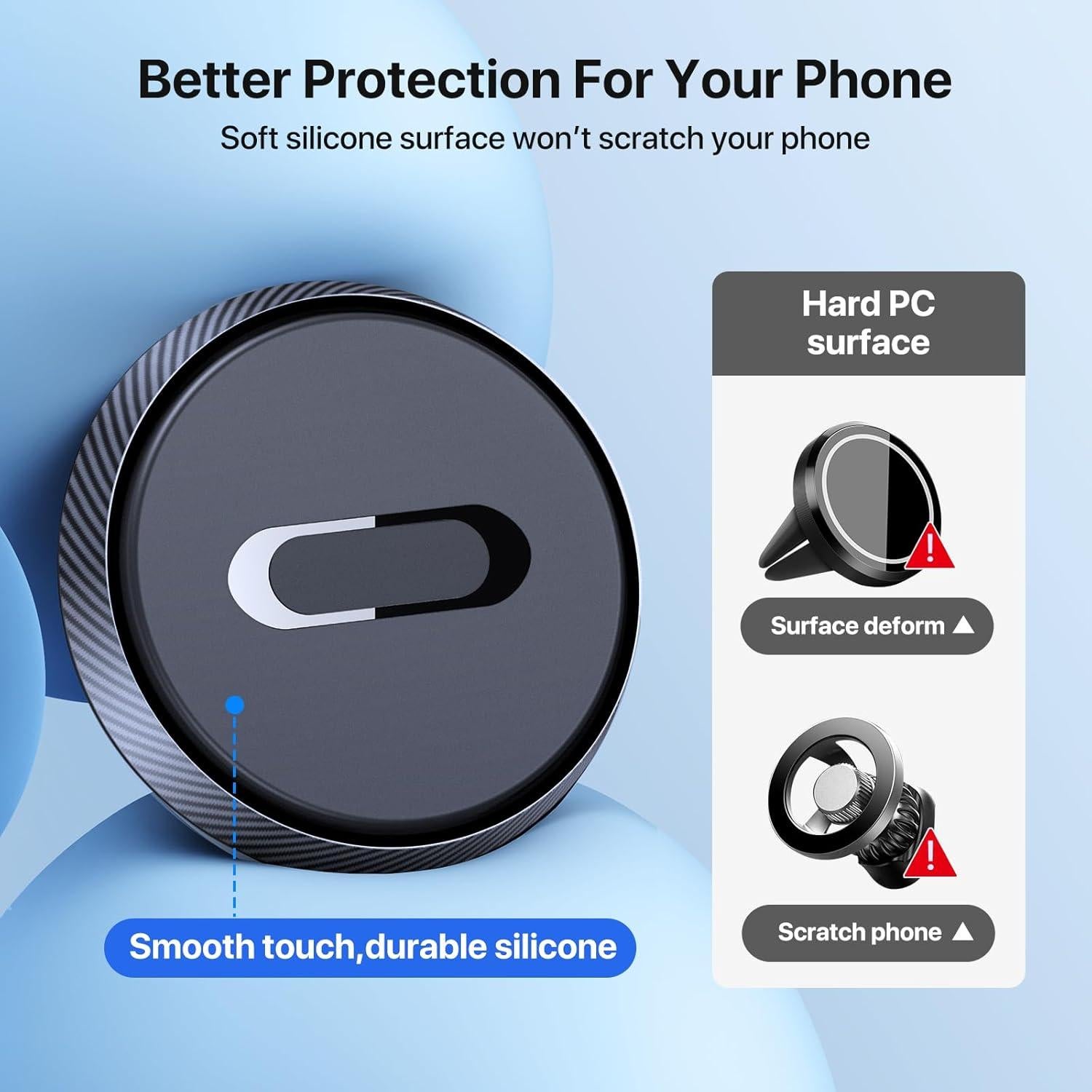 Soporte Magnético para Teléfono de Auto Miracase - Fuerte y Universal