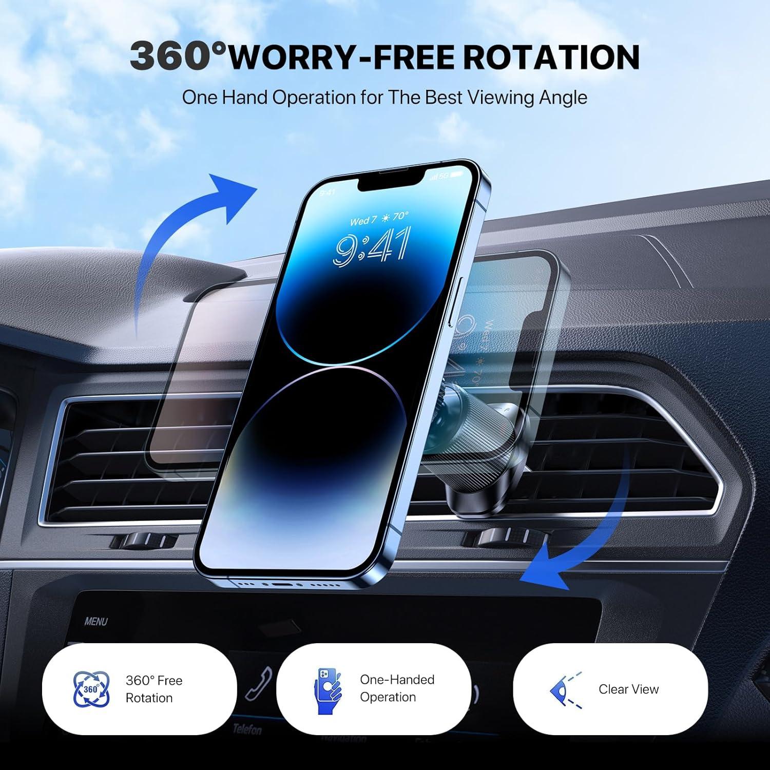 Soporte Magnético para Teléfono de Auto Miracase - Fuerte y Universal