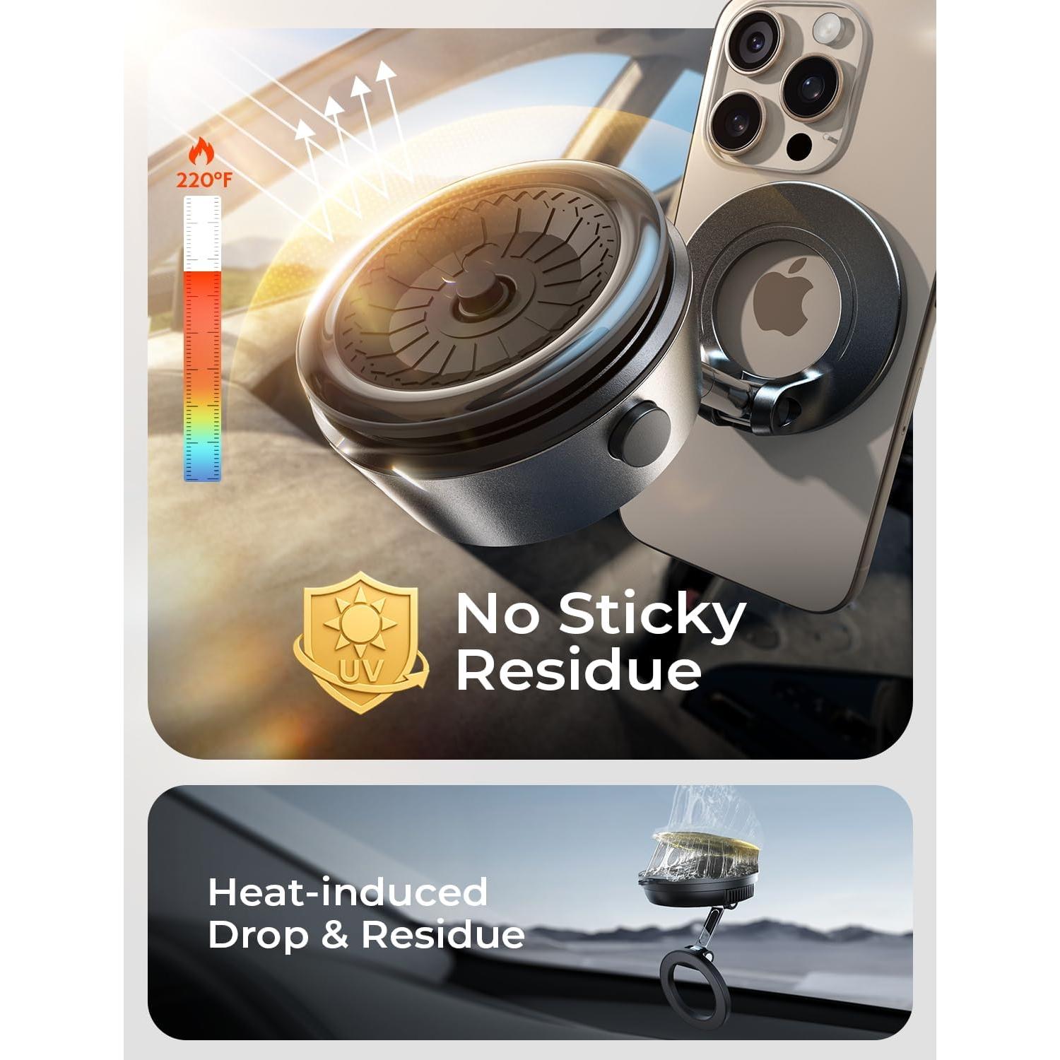 Soporte Magnético de Teléfono LISEN para Coche - Ajustable y Eléctrico