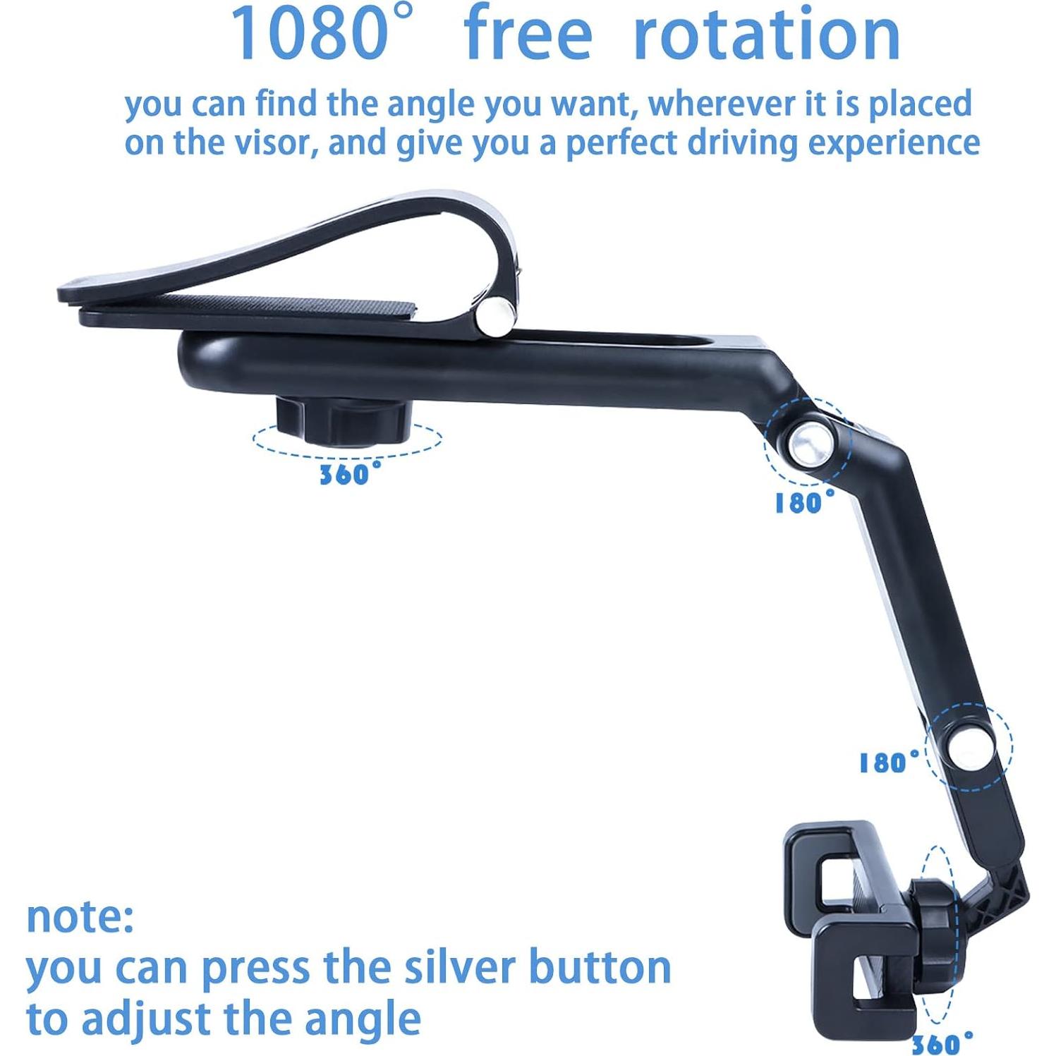 Soporte para Teléfono de Visera Solar XEFINAL 360° Plegable