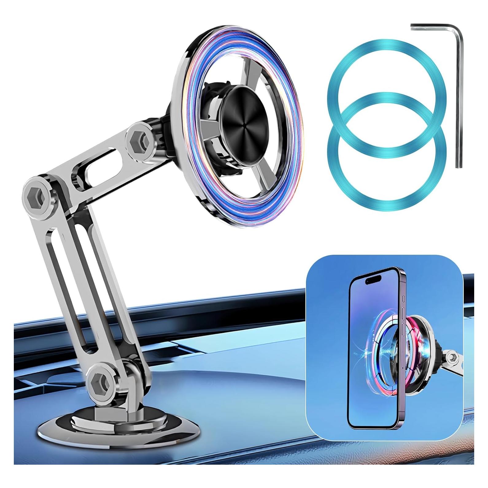 Soporte Magnético para Teléfonos de Coche Jemey 360° Ajustable