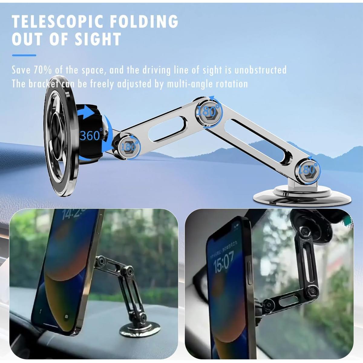 Soporte Magnético para Teléfonos de Coche Jemey 360° Ajustable