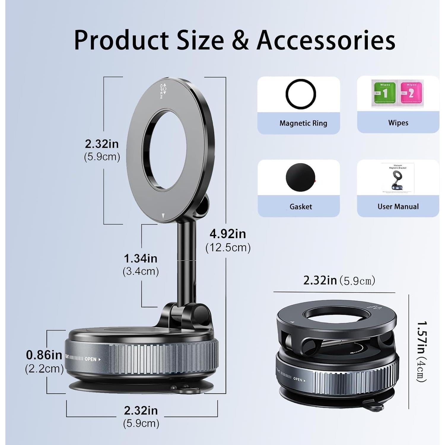 Soporte Magnético para Teléfono Faatchoi Ajustable 360°