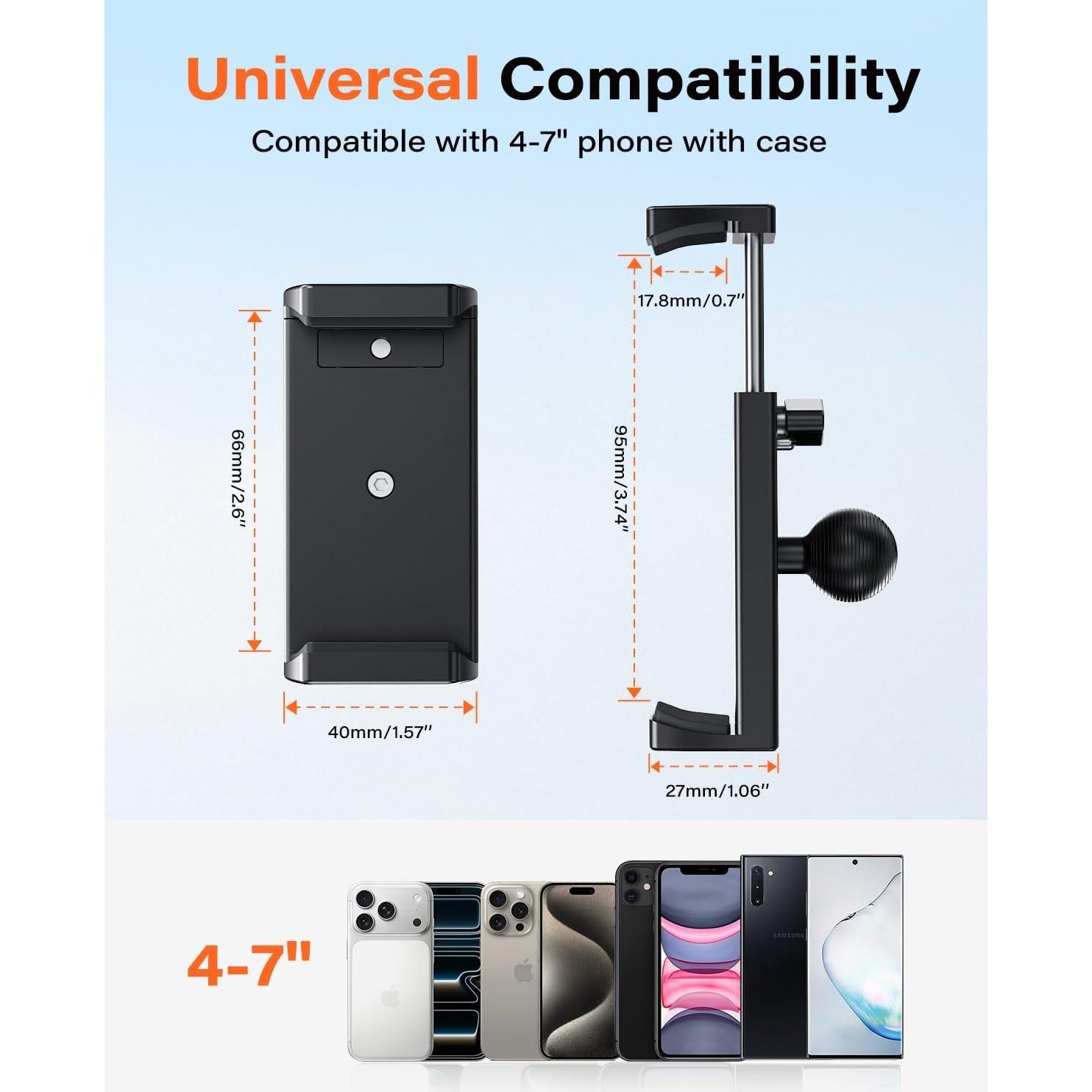 Soporte para Teléfono de Automóvil Gendle X2B-S40 con Ventosa 30kg