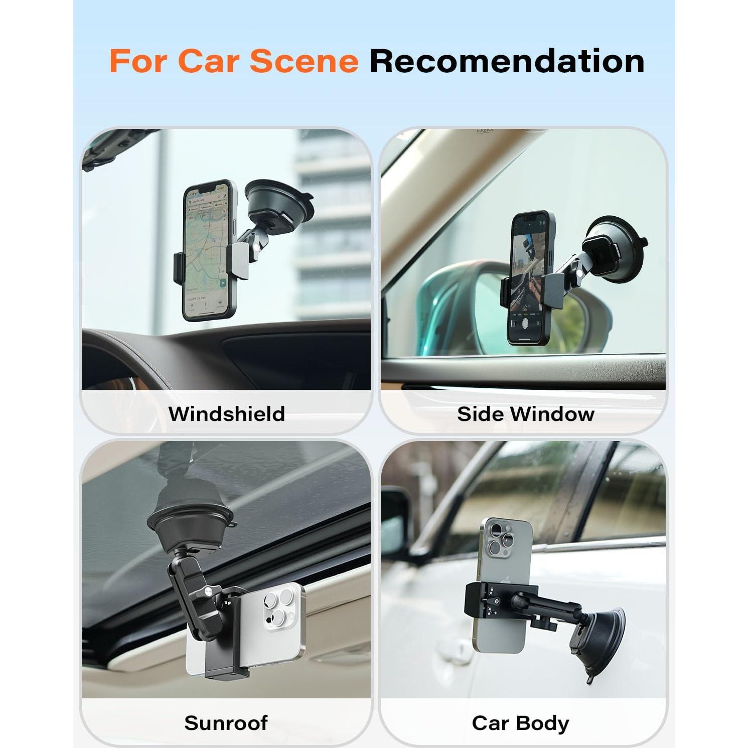 Soporte para Teléfono de Automóvil Gendle X2B-S40 con Ventosa 30kg