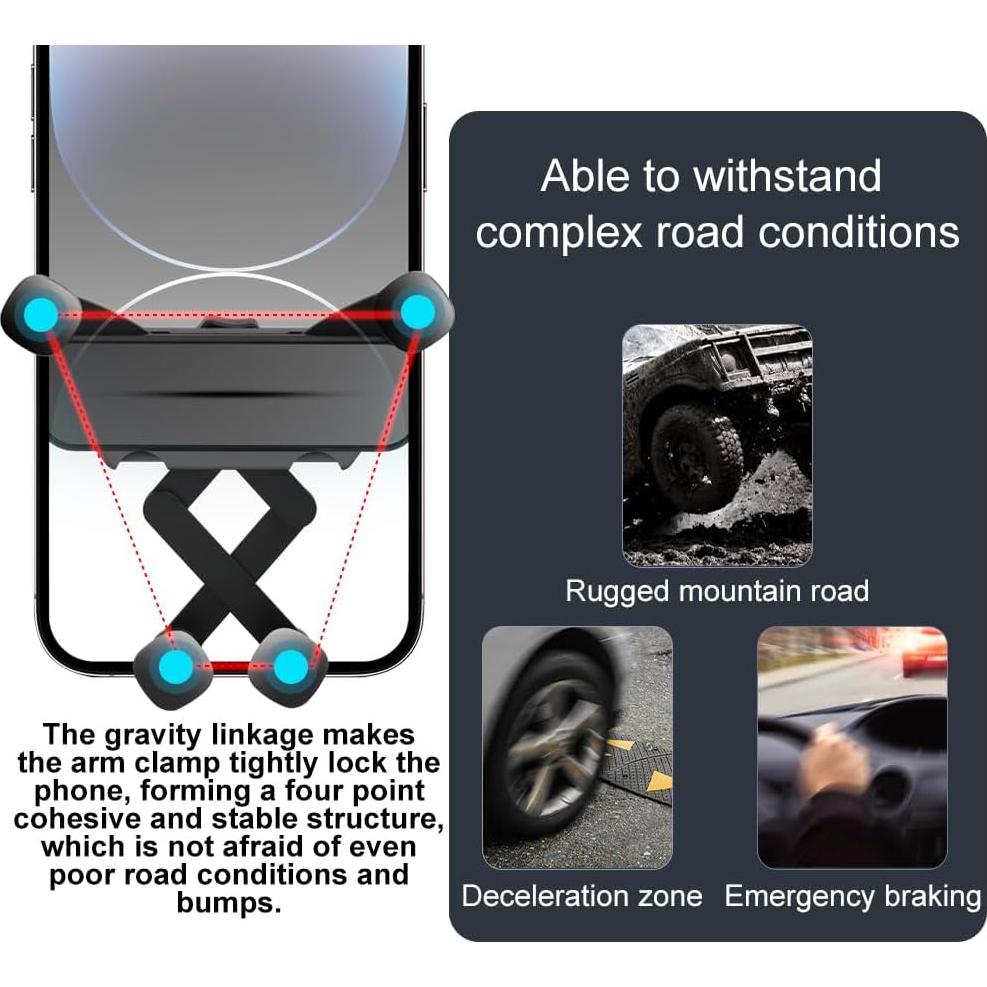 Soporte para teléfono de coche Mikeham para Nissan Rogue 2008-2013