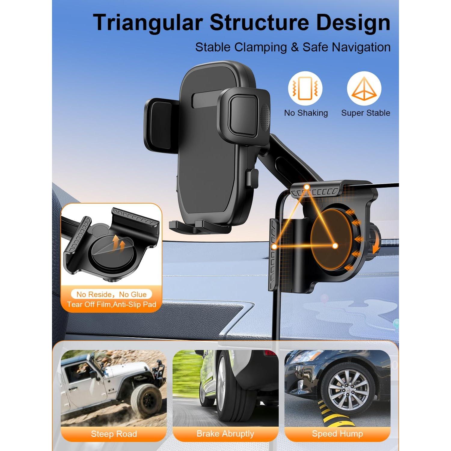 Soporte para Teléfono Bokilino Ajustable 360° para Tesla Model Y/3/X/S