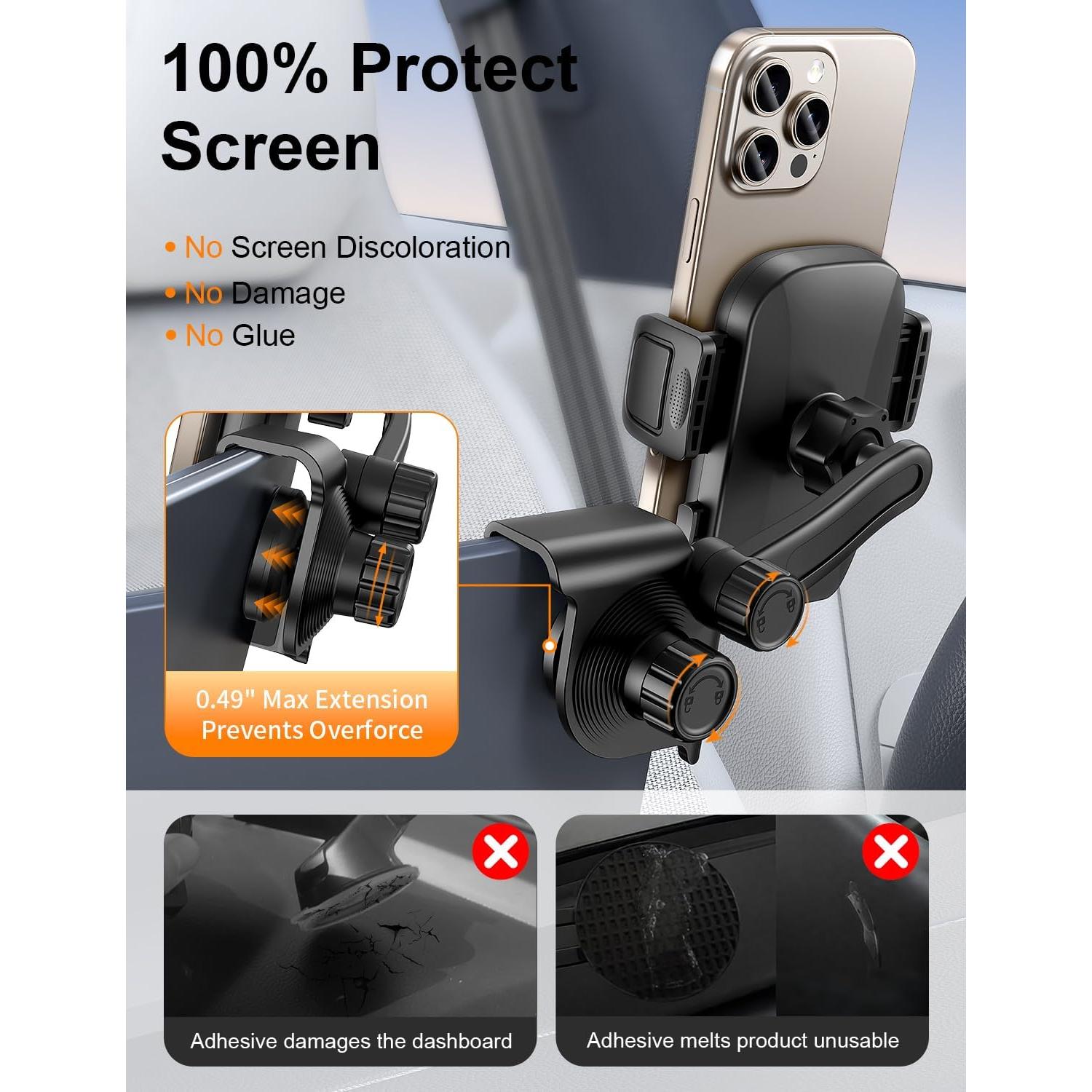 Soporte para Teléfono Bokilino Ajustable 360° para Tesla Model Y/3/X/S