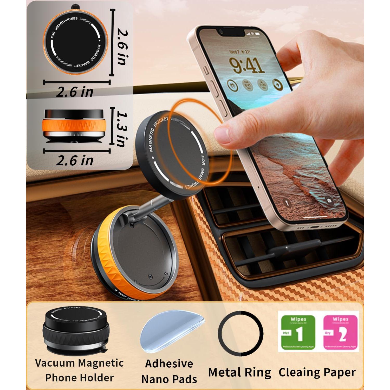 Soporte Magnético para Teléfono de Coche ZZD - Rotación 360°