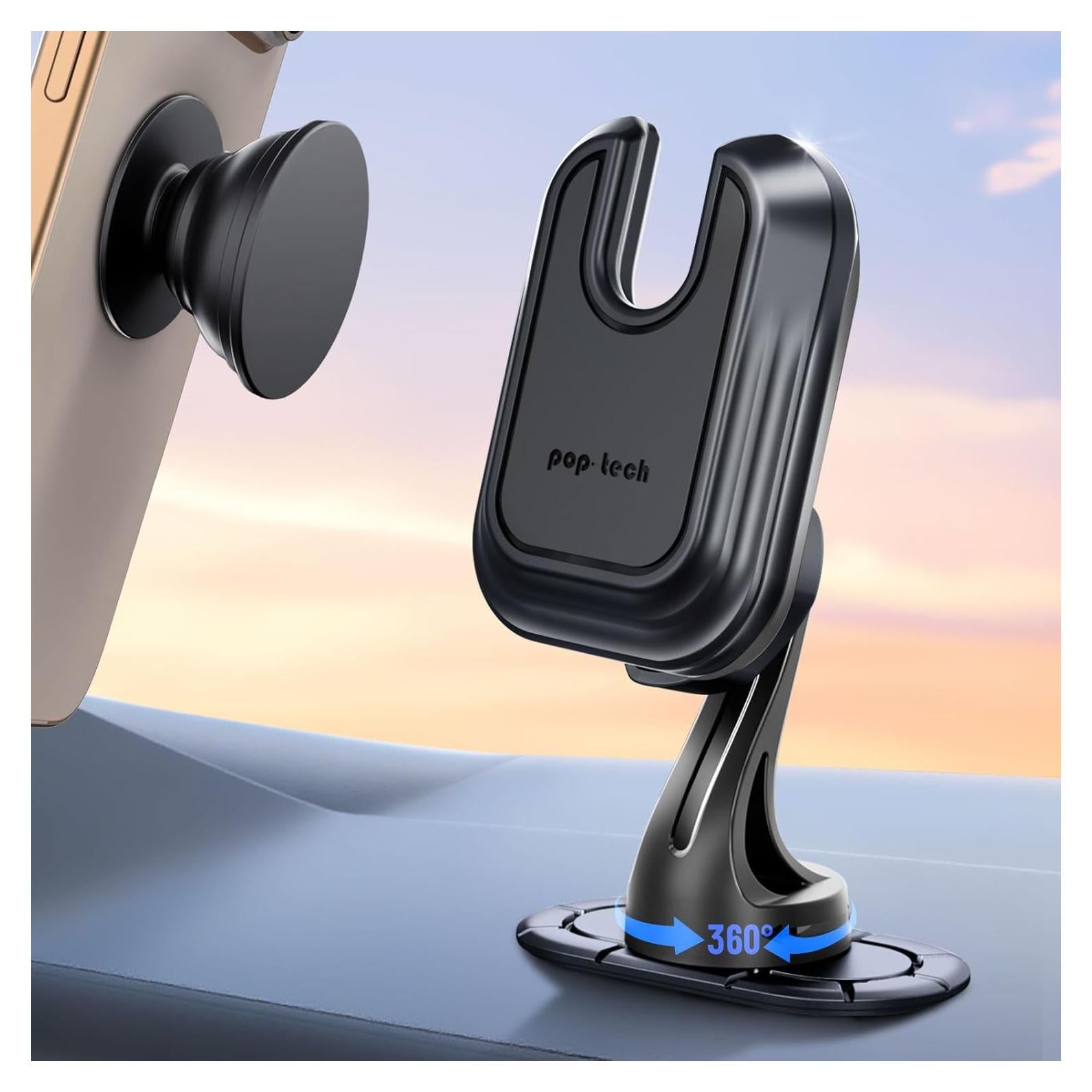 Soporte para Teléfono en Coche Pop-Tech 360° Ajustable