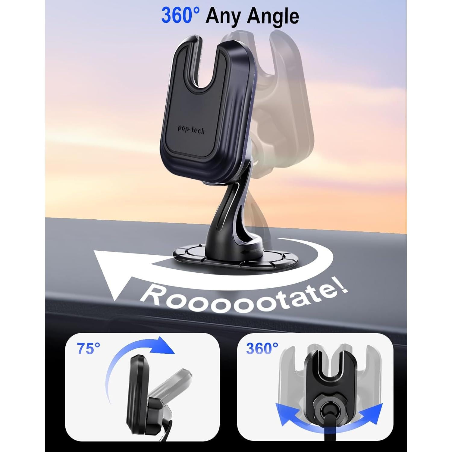 Soporte para Teléfono en Coche Pop-Tech 360° Ajustable