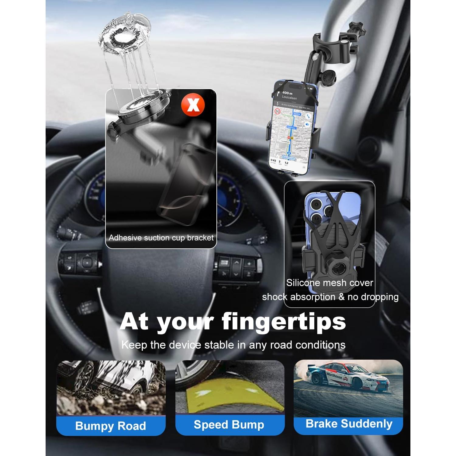 Soporte para Teléfono de Coche Kolasels con Brazo de Metal