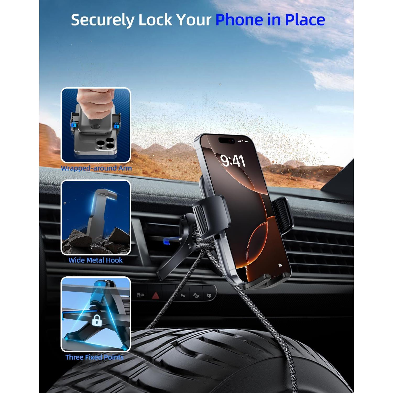 Soporte para Teléfono de Coche Volport Universal con Clip