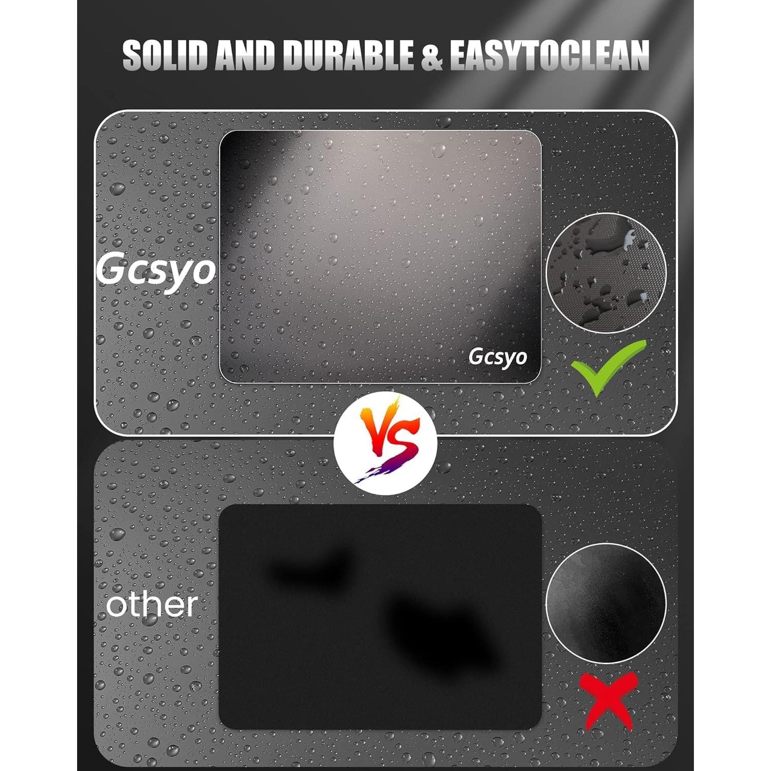 Alfombrilla de Ratón de Vidrio Mstoekn 350x260mm Antideslizante