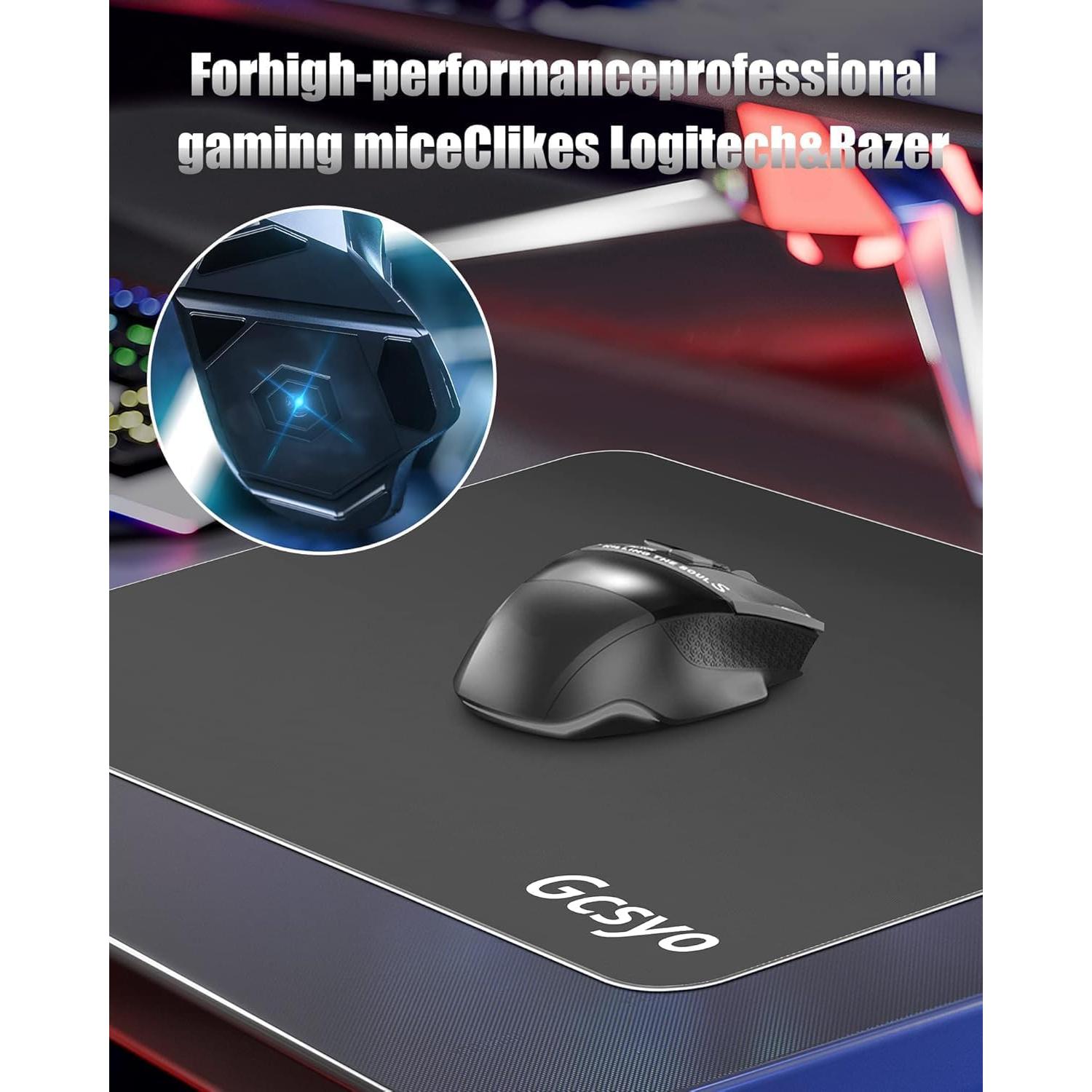 Alfombrilla de Ratón de Vidrio Mstoekn 350x260mm Antideslizante