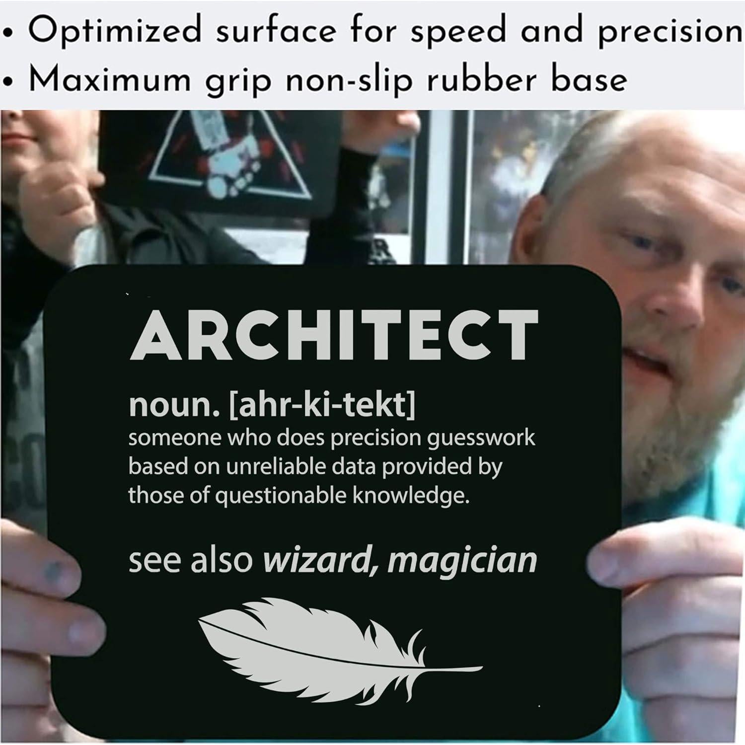 Alfombrilla de Ratón Sarcástica xPuffer 59.7x50.2cm Negra