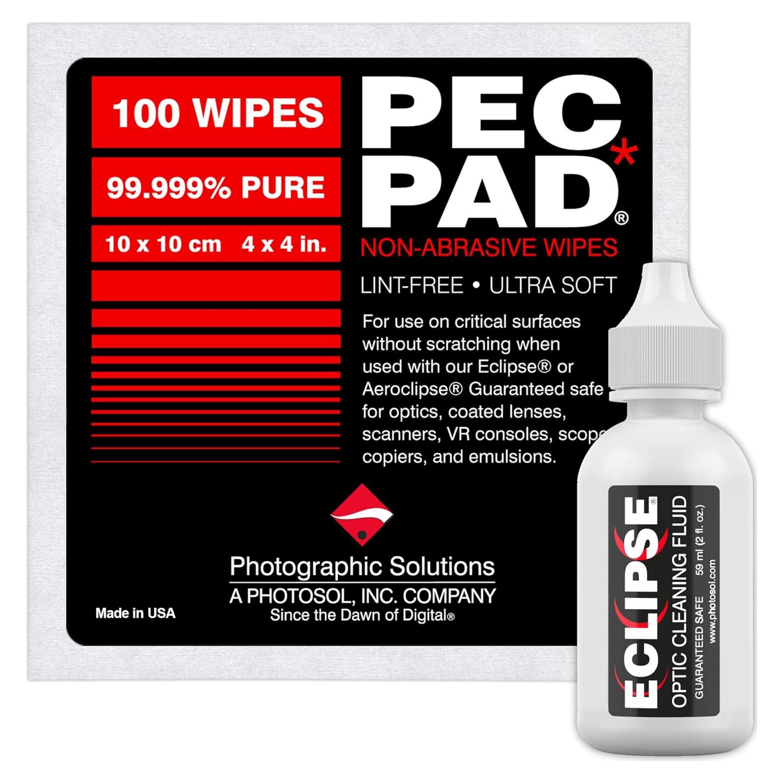 Toallitas de Limpieza Sin Pelusa PEC-PAD Eclipse 10x10 cm