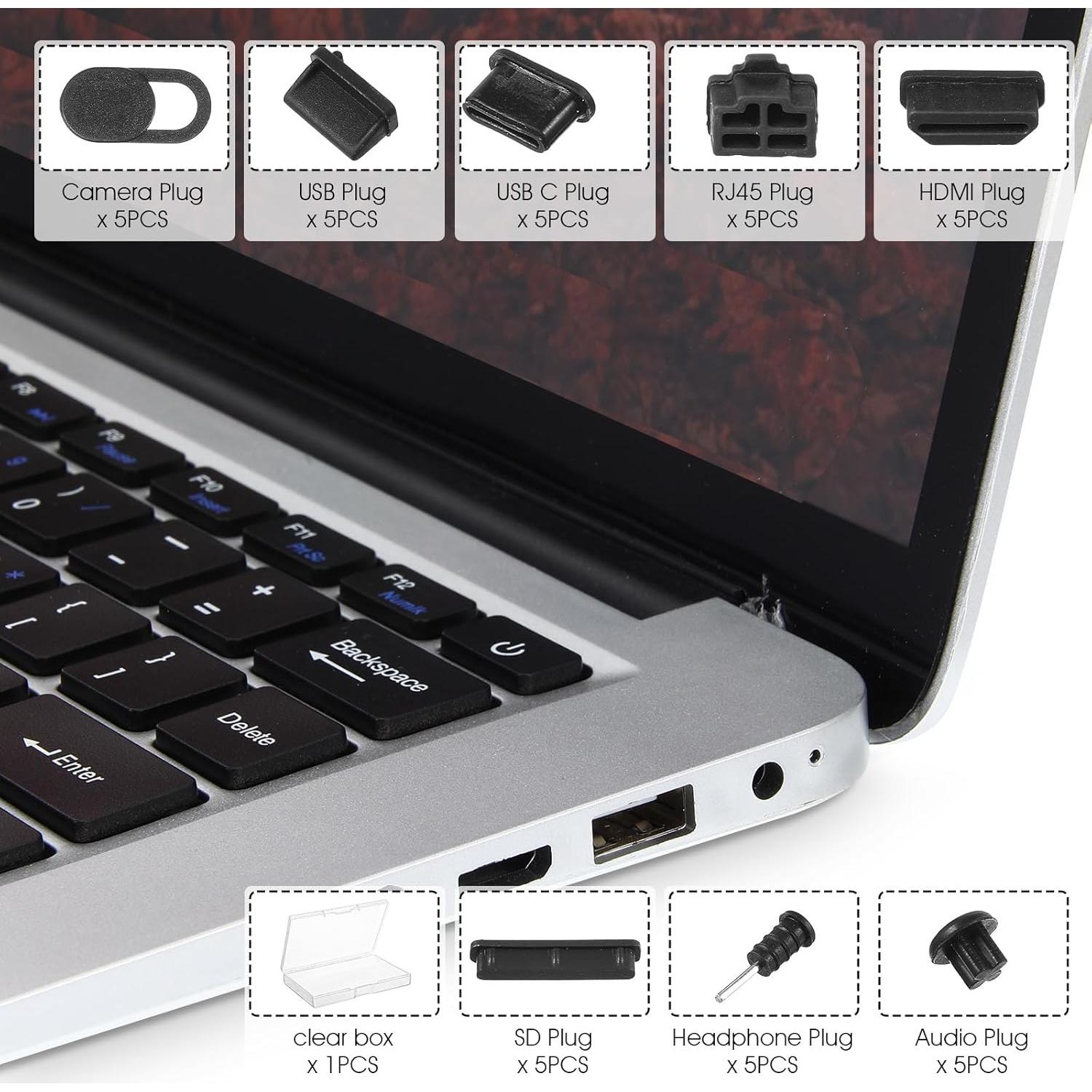 40 Tapas de Polvo USB Silicona Gjinxi para Puertos Diversos