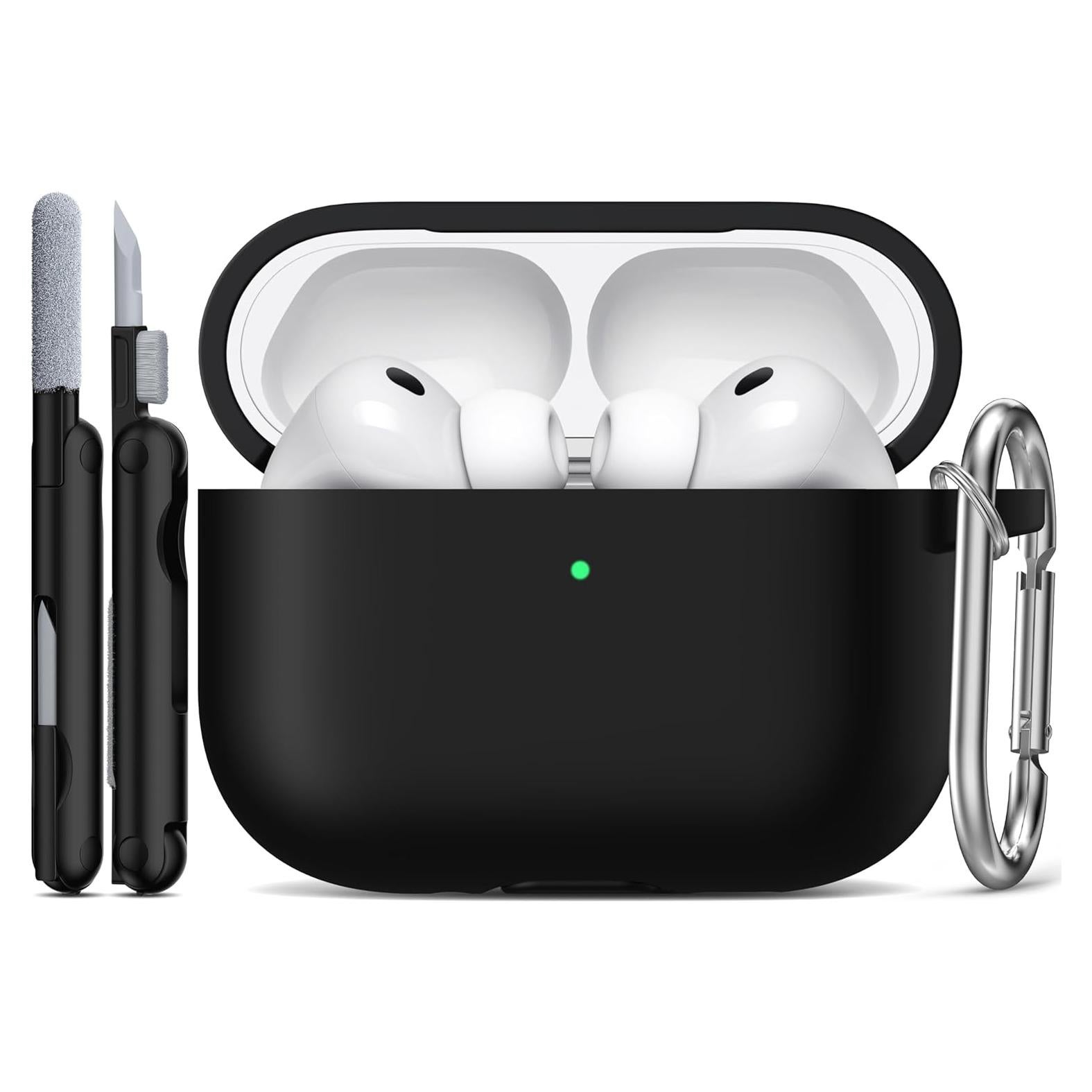 Funda R-fun para AirPods Pro 3 - Silicona Suave Negra