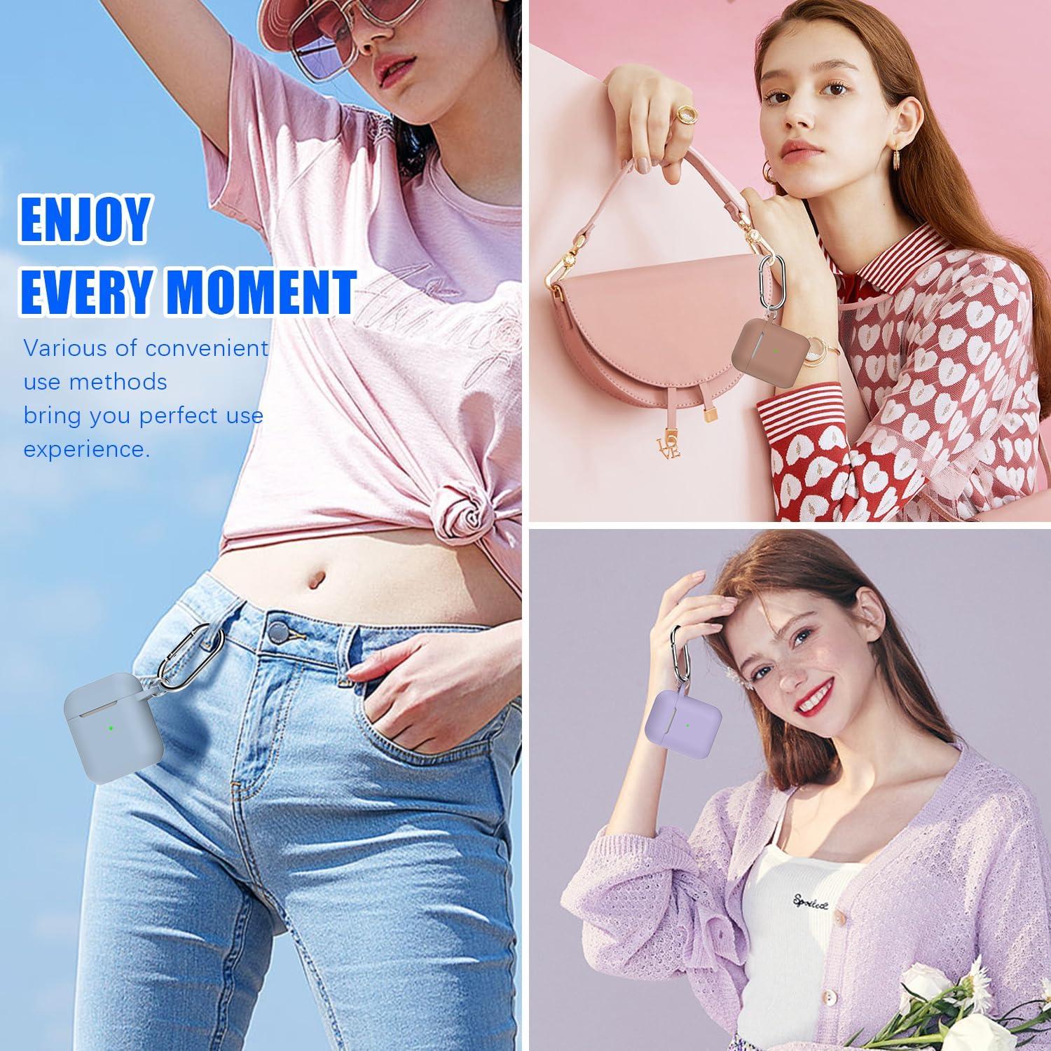 Funda de Silicona Anticaída MHYALUDO para AirPods 1/2 Gen